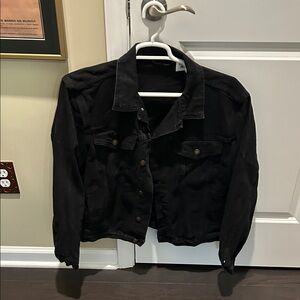 Princess Polly Black Denim Jacket